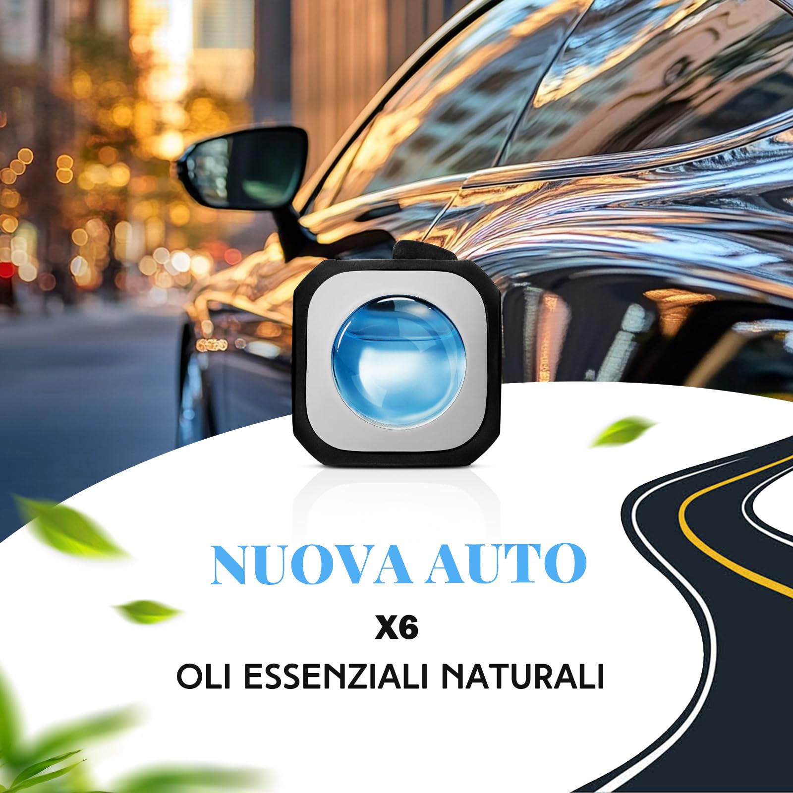 SCENTORINI Profumatore Per Auto Con Clip - Fragranza Lavanda, Durata 30 Giorni, Confezione Da 6 - Foto 2