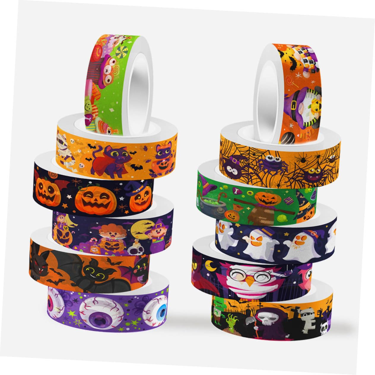Lurrose 5 Set Di Nastri Decorativi Per Halloween Carini Di Nastro Washi Per Scrapbooking Nastro Decorativo Per Festival 10 Modelli 12 * 5