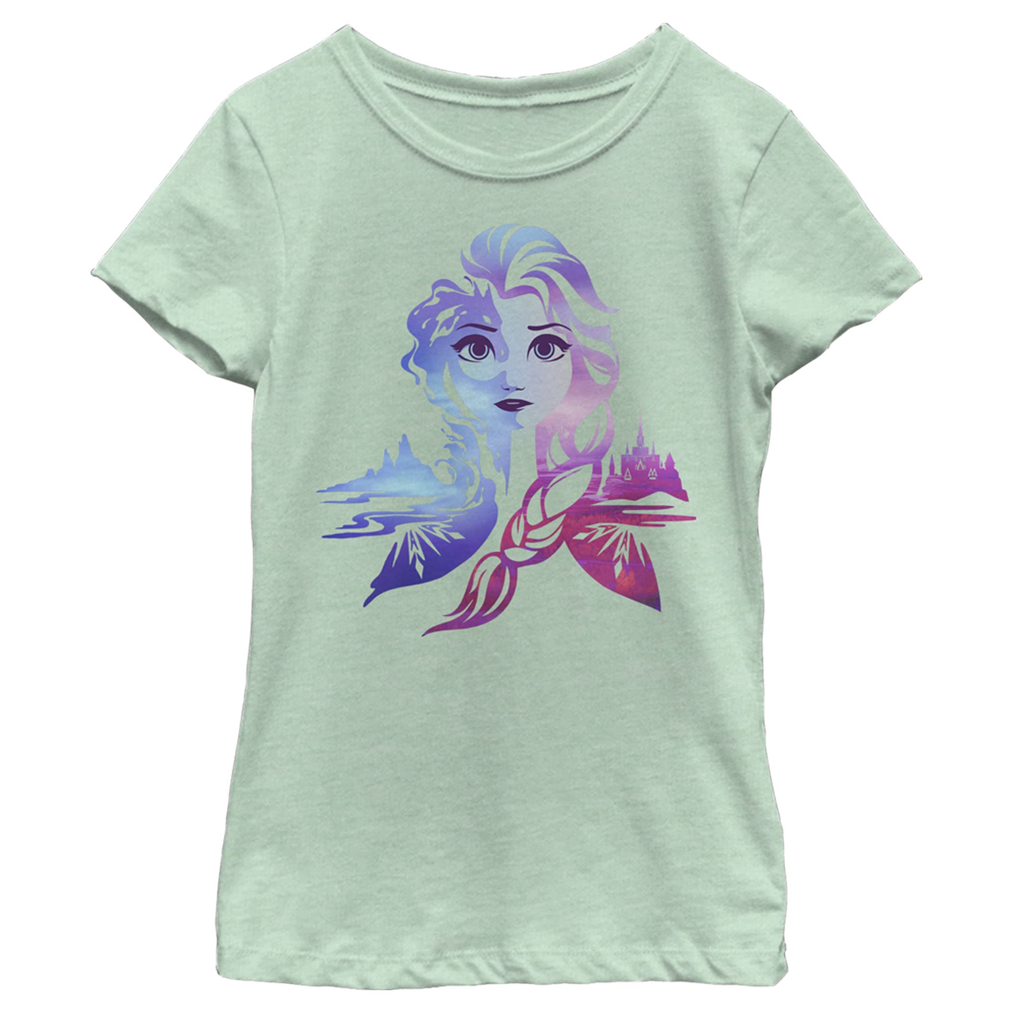 Girl's Frozen 2 Ice Art Princess Elsa T-Shirt