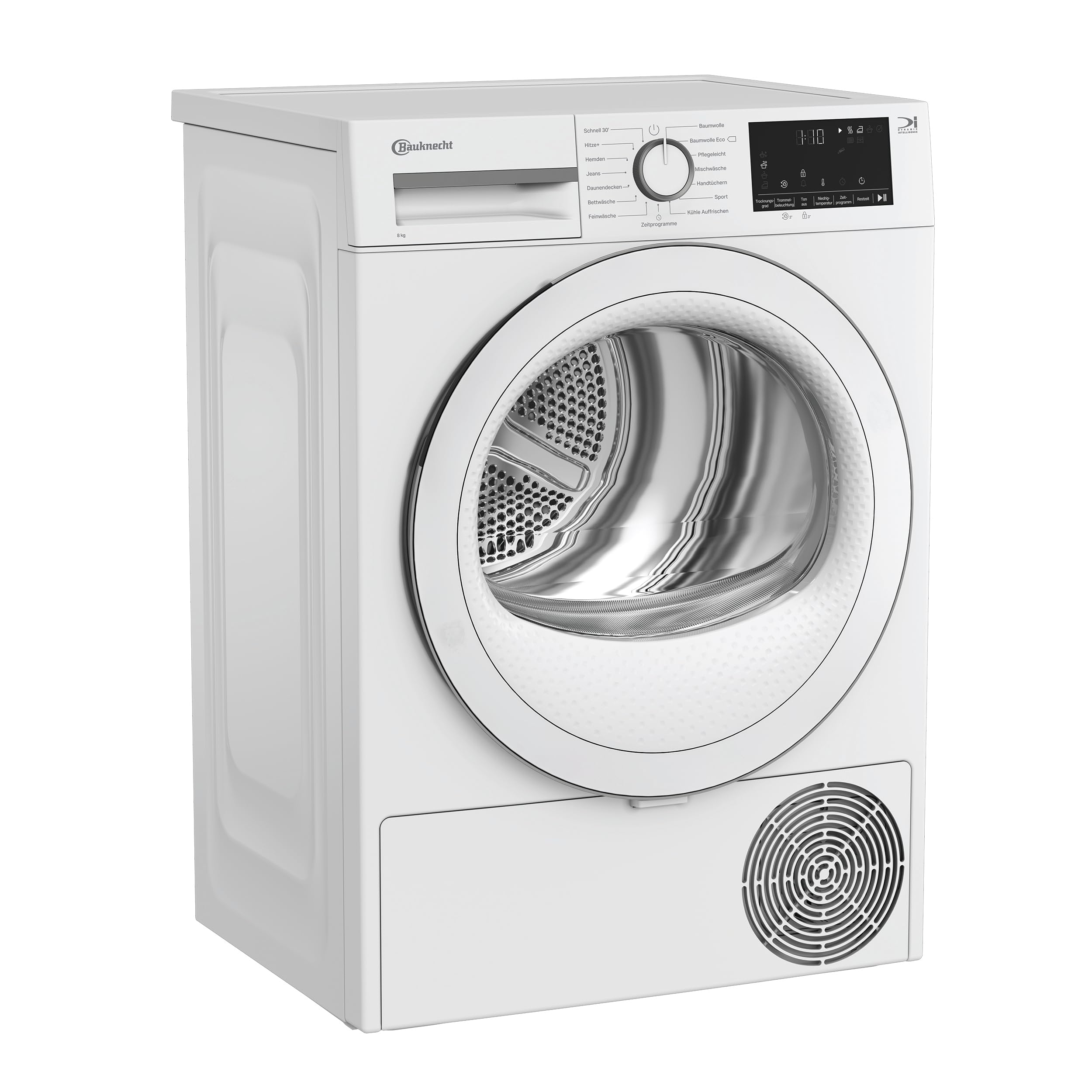Bauknecht BD 8D WWS Wärmepumpentrockner / 8 kg/EEK A++ / Precision Dry - Intelligentes Trocknen/Inverter Motor/Slim - extra schmal/Trommelbeleuchtung