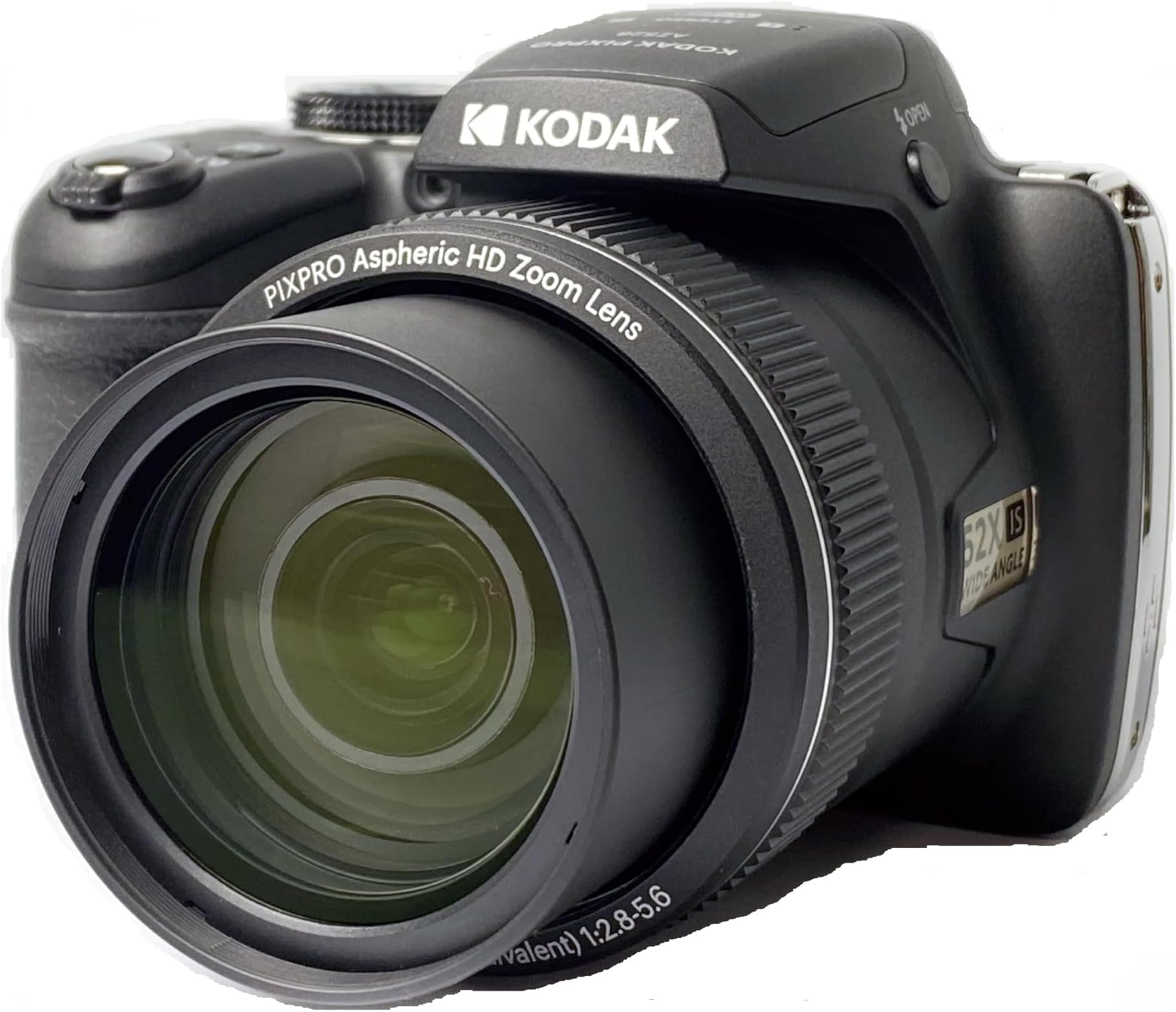 KODAK Pixpro AZ528 - 16 MP Digital Bridge Camera, 52X Optical Zoom, Optical Stabilizer, 3-inch LCD Screen, Full HD 1080p Video, Li-ion Battery - Black