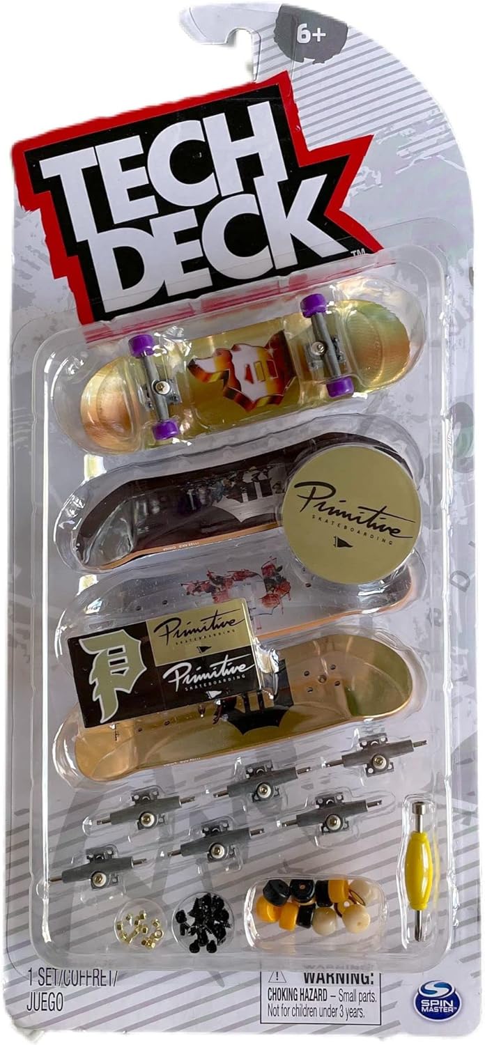 Buy Tech Deck Deluxe 4 Pack Mini Skateboard Fingerboard Multi