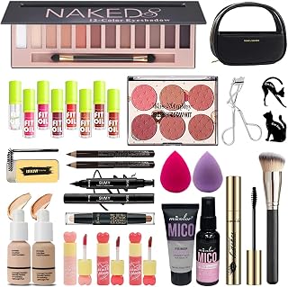 30 Piece All in One Make Up Set, Multifunctional Makeup Set for Women, 12 Colours E…