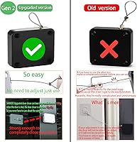 Vista 7 de SHIMIDO Cierrapuertas automático retráctil mejorado, instalación sin herramientas, potente tirador de 3.5 libras cierra las puertas completamente