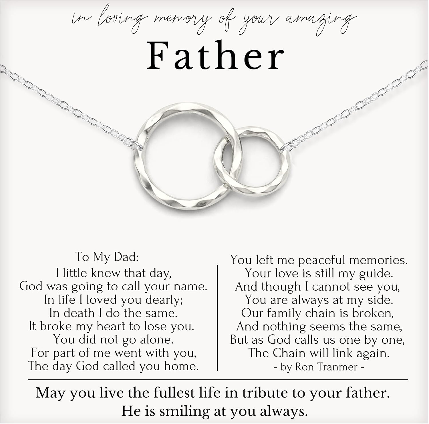 HOPE LOVE SHINE Sympathy Gift for Loss of Loved One - Remembrance, Bereavement, Memorial Necklace, Jewelry 16+2", 14k Gold Plated Sterling Silver