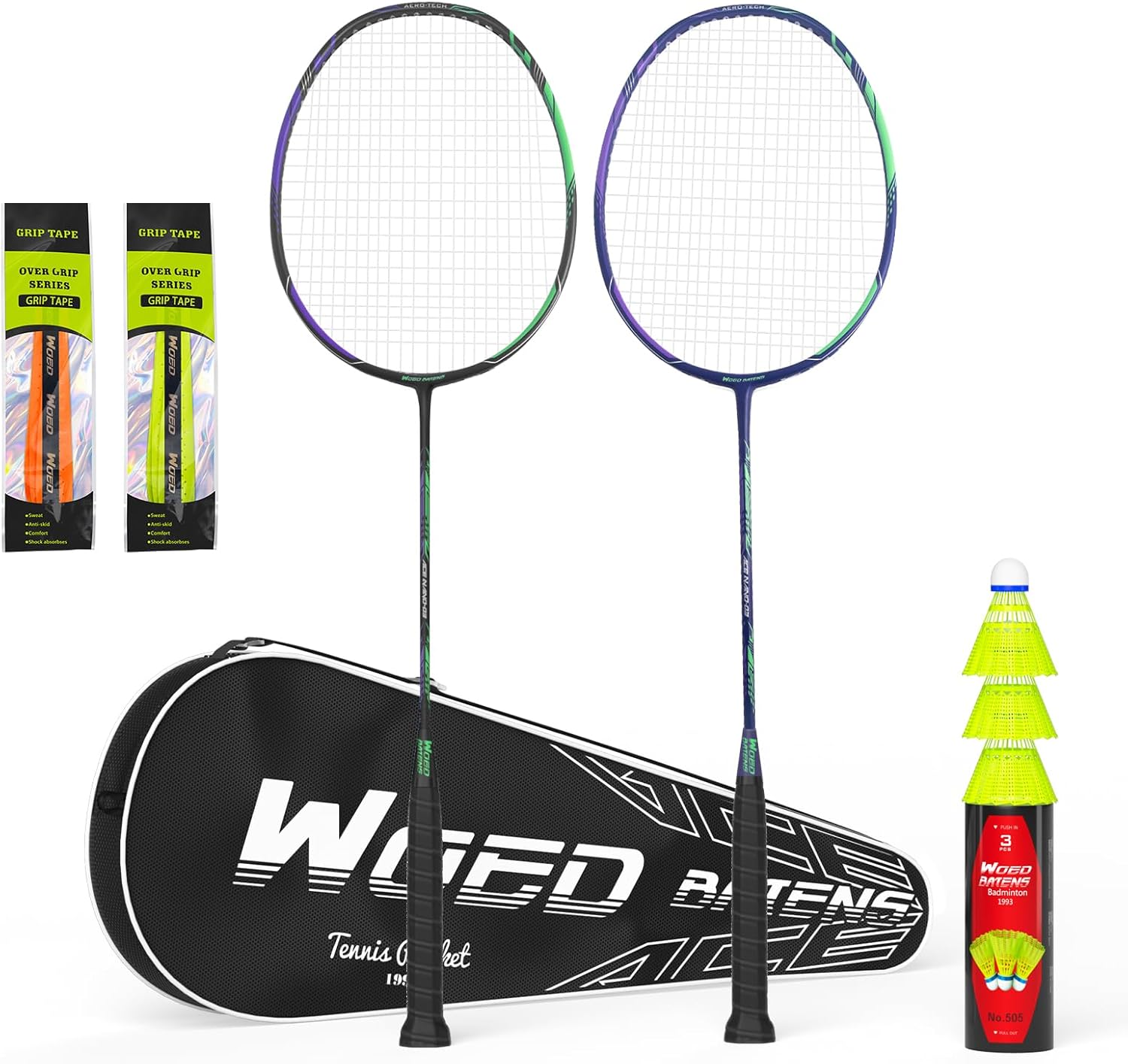 Professional Carbon Fiber Badminton Rackets Badminton Racquet for Backyards Gym