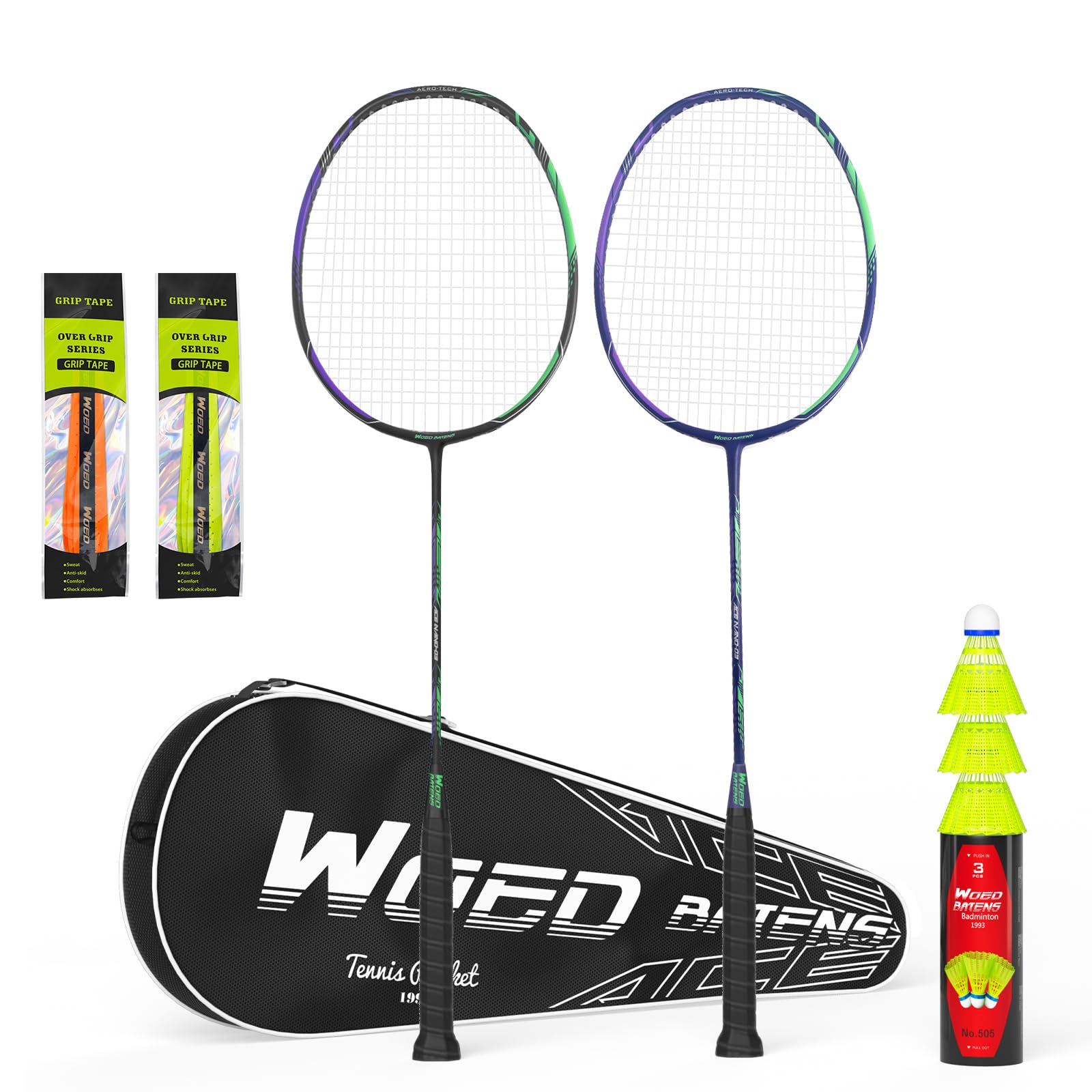 Professional Carbon Fiber Badminton Rackets Badminton Racquet for Backyards Gym