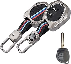 SHOPOFLUX Metal Key Cover Compitable For Suzuki Swift | Ertiga | Wagonr | Celerio | Swift Dzire | Alto | Fronx | Breza | S Presso | Ignis 2 Button Remote Key