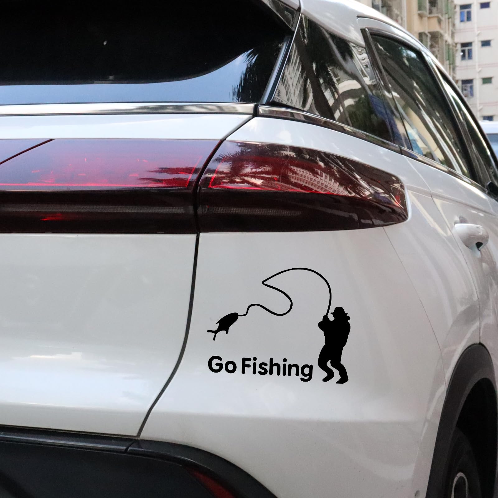 Weatherproof Outdoor Sticker Fishing Decal Sticker - 5x5 Inch ...