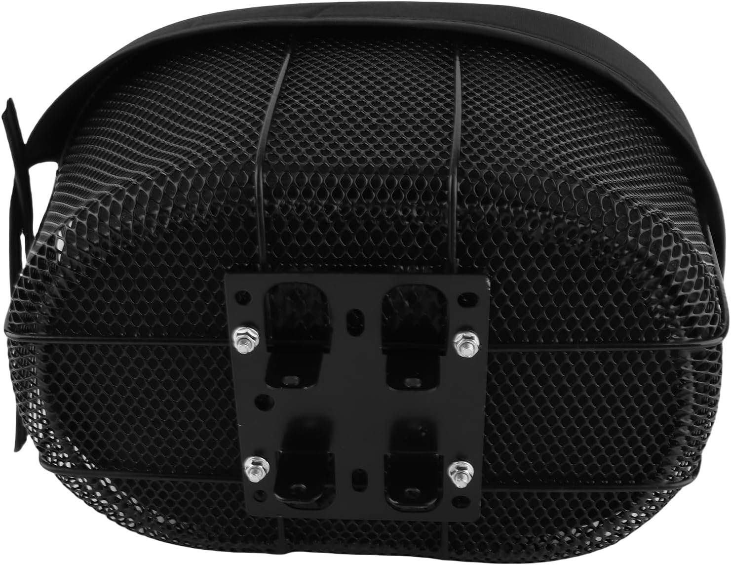 Dog Bike Basket, Portable Front Crossbar Pet Carrier with Sponge Liner, 13.39x9.06x7.09 Inch, Black - Safety Strap Included, Durable Iron Frame, Ideal for Small Dogs and Cats (Type A)