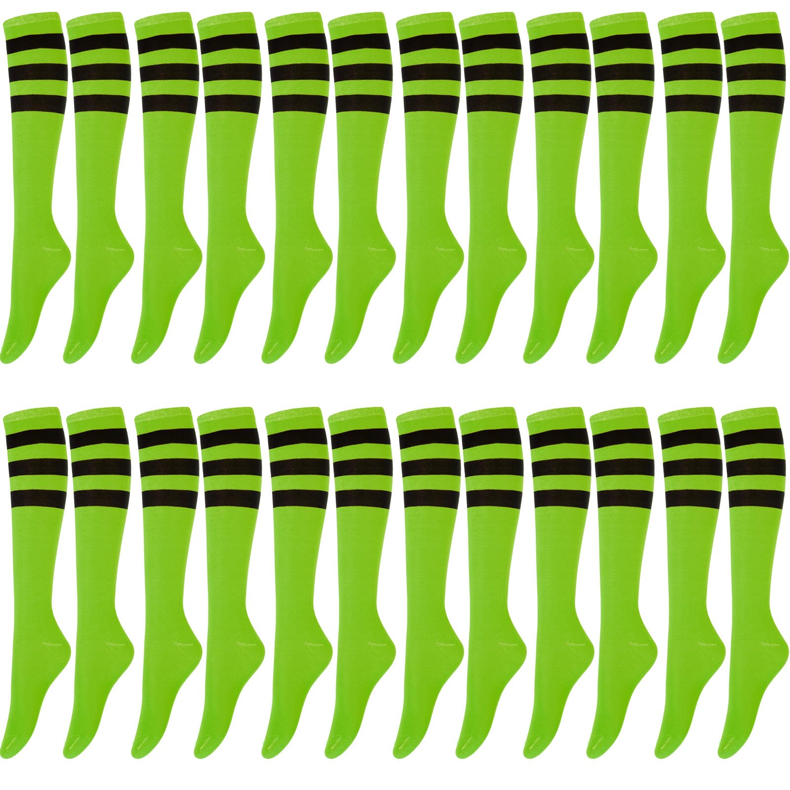 Hercicy 12 Pairs Knee High Tube Socks for Women