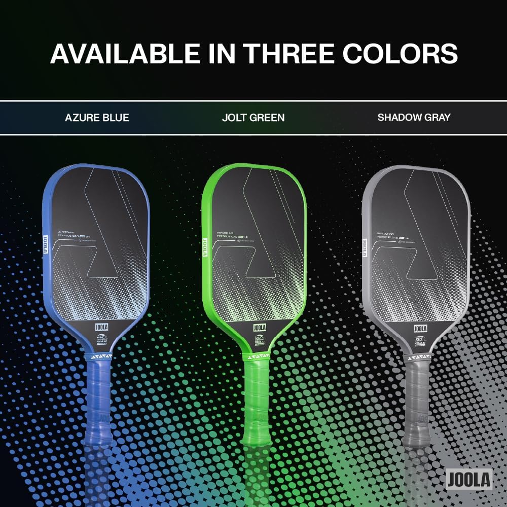 JOOLA Ben Johns CAS Perseus or Hyperion 16mm Carbon Fiber Pickleball Paddle - CAS Surface Tech - Control & Power Paddle - USAP Approved - Aero Curve - Feel-Tec Pure Grip - NFC Chip - Image 8