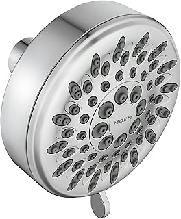 Moen 20090 Pomme de douche murale 5 fonctions Chromé 9,5 cm de diamètre