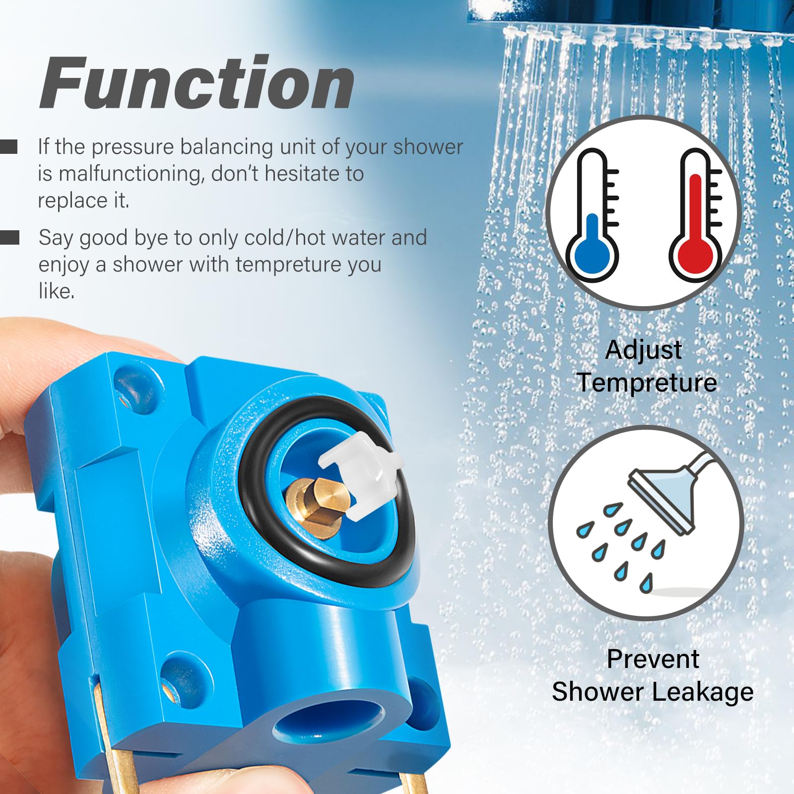 YMT 410-183 Shower Balancing Kit – Replacement Cartridge For Powers 400 & 410 Series Tub/Shower Valves