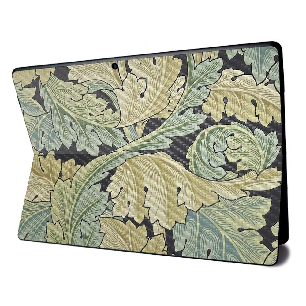 MightySkins Carbon Fiber Skin for Microsoft Surface Pro X - Acanthus | Textured Carbon Fiber Finish | Easy to Apply, Remove, and Change Styles | Made in The USA