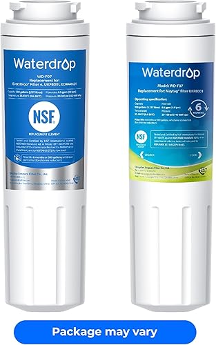 Vista 11 de Waterdrop UKF8001 Repuestos para Maytag UKF8001, 469005, 4396395 filtro de agua para nevera, paquete de 2