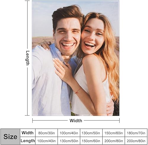 Miniatura 6 de Manta personalizada con fotostexto, manta personalizada con imagen, manta de forro polar suave para esposa, pareja, amigos, regalos conmemorativos