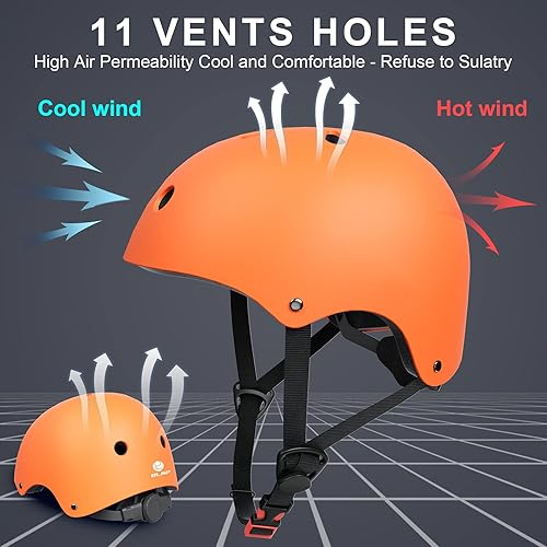 Miniatura 4 de Casco de bicicleta para niños, casco para niños pequeños, casco multideportivo para niños con resistencia al y ventilación. Casco ajustable para