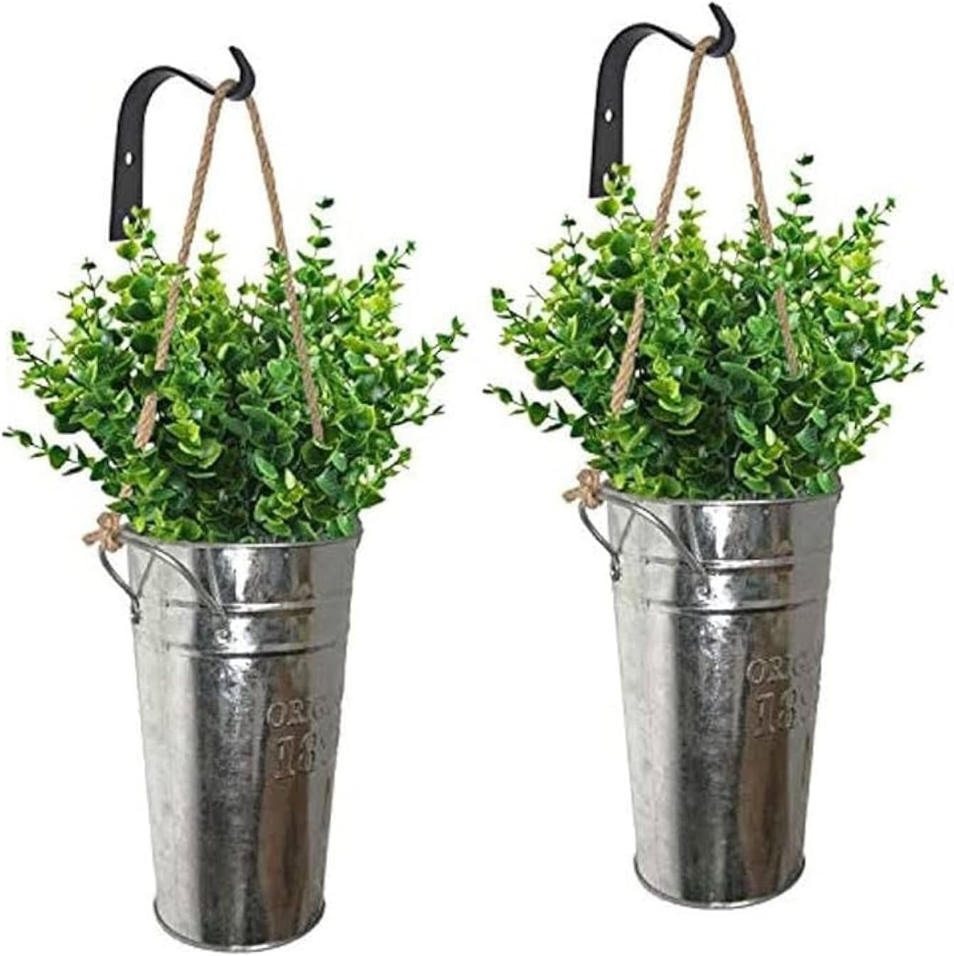 Katai Metal - 2-Pack Wall Mounted Planters For Indoor Plants - Hanging Planter Holder - Decor Vases For Succulent & Plant