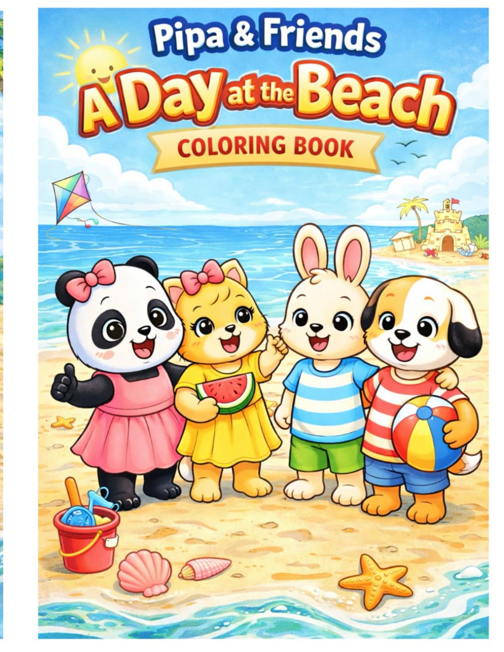 Pipa & Friends: A Day at the Beach Coloring Book: Coloring Book (Pipa & Friends Adventure series)