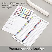 Vista 5 de Adhesivo de directorio para disyuntores, caja de panel de fusibles eléctricos, resistente al agua, con parte trasera adhesiva, guía de código