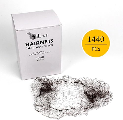 Miniatura 2 de Yes!Fresh 109IR. Ligero, tamaño regular de 22 pulgadas con apertura de 14 pulgadas, red invisible de nailon marrón (caja de 1440, marrón), Marrón