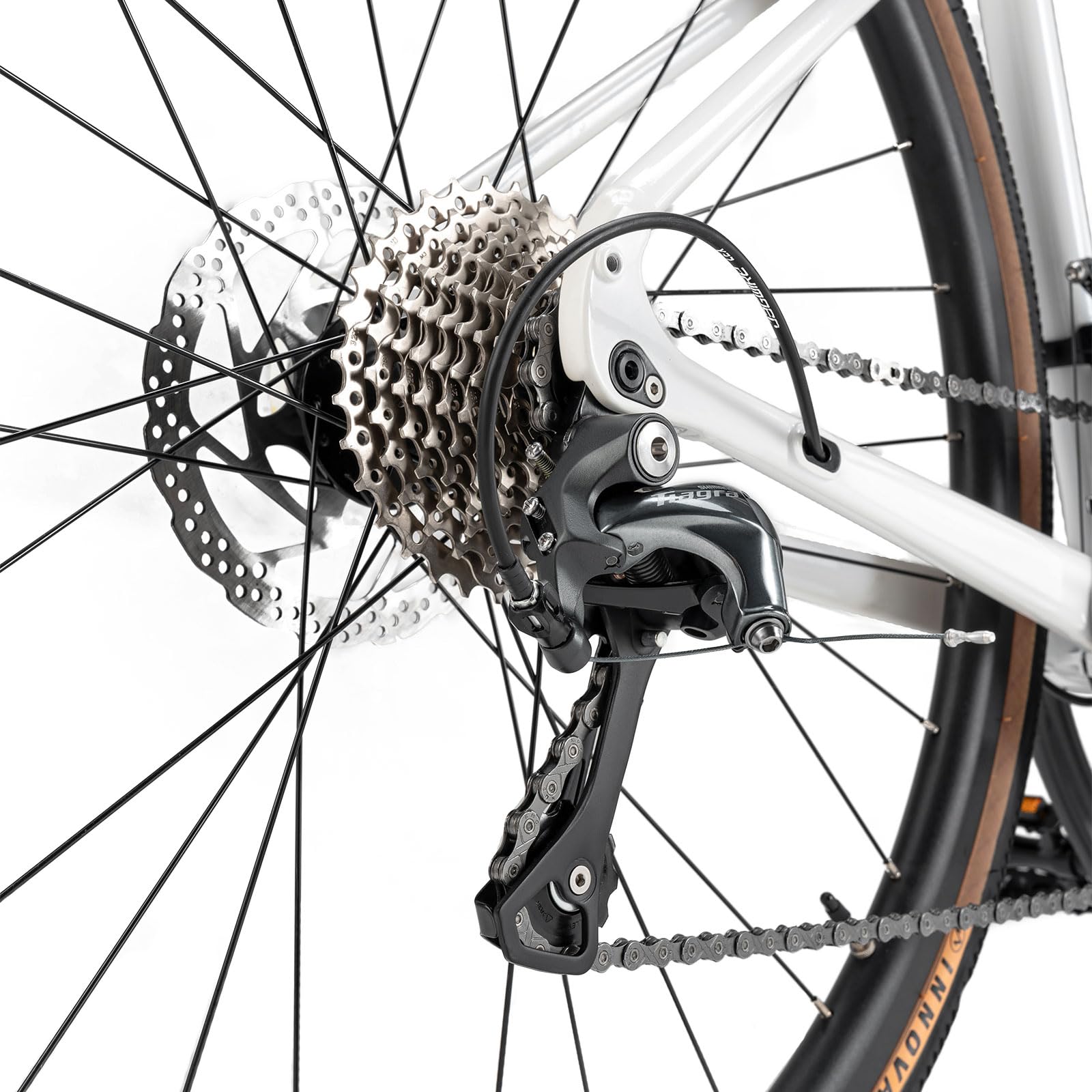 ROCKBROS SPIN Trekking Bicicletta 28 Pollici, Bicicletta lbrida in Lega di Allumini, 20 Velocità, Freni a Disco, Uomo e Donna, 700C