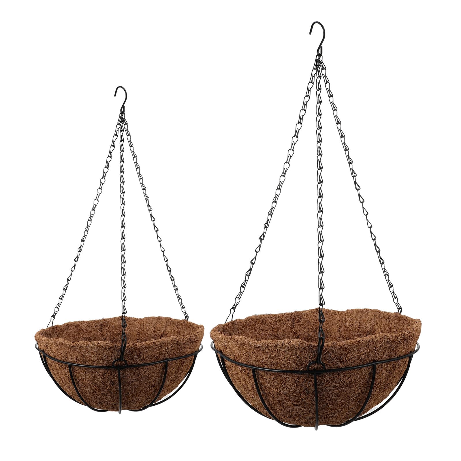 Contenants de plantation en fer marron clair au design épuré