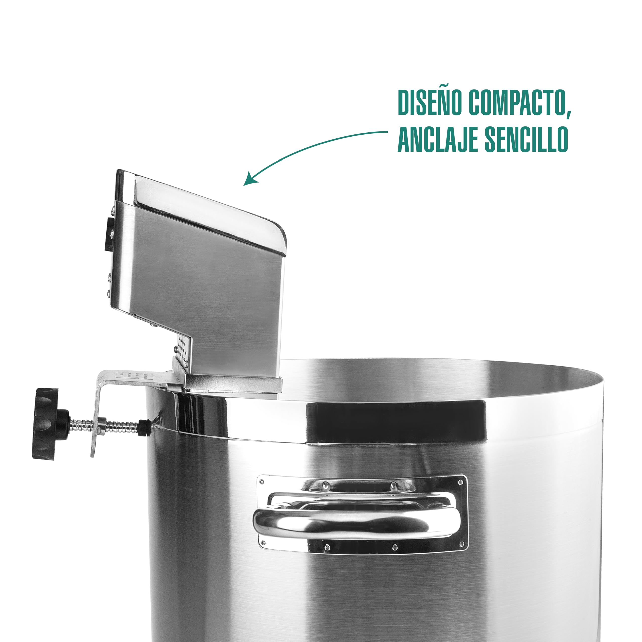Lacor 69592 - Sous Vide Master, Acero Inoxidable, Control de Temperatura | En acero inoxidable, para un uso práctico y profesional en cocina; ideal para cocina profesional y uso diario en casa