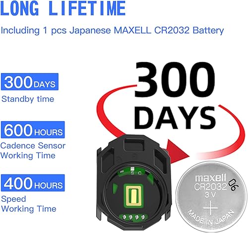 Miniatura 9 de CYCPLUS Sensor de velocidad y cadencia de ciclismo Bluetooth y ANT+ Sensor inalámbrico de cadencia de bicicleta Velocidad IP67 impermeable