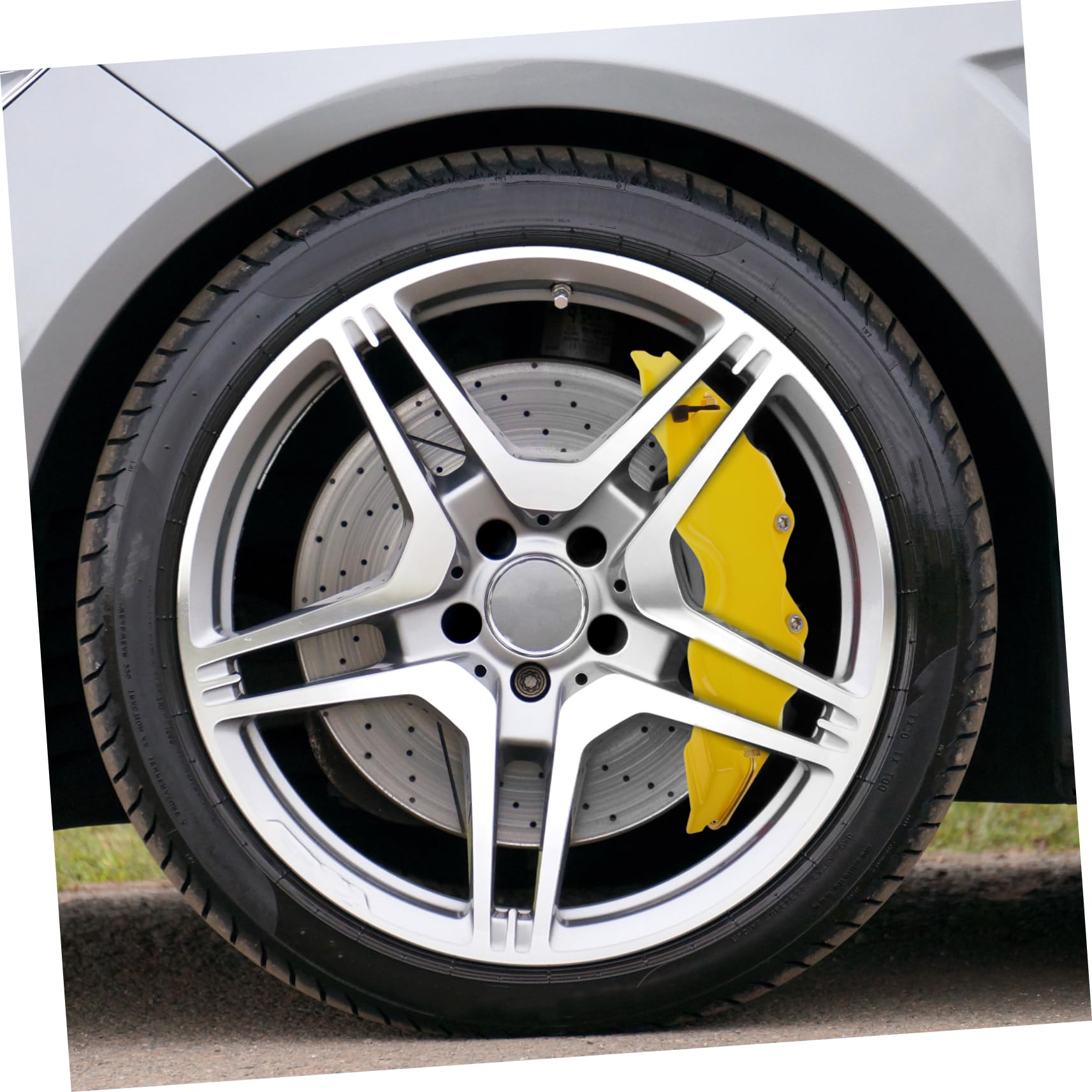 Couverture des Étriers De Frein Kit De Couvercles D’Étrier De Frein 3D 2 Ensembles Protection Complète Installation Facile pour Voiture Course Et Modifications Auto