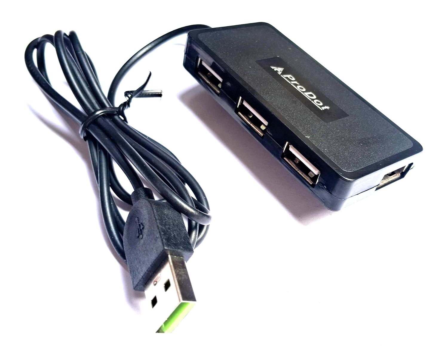 ProDot ProSeries 2.0 USB HUB 4 Port with Hi-Speed Data Transfer & Additional DC Jack for Power-Hungry Devices. (Play Plus)