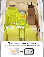 Vista 5 de Espejo de coche para bebé, diseño de gancho ultra estable, para asiento trasero de bebé, seguro e inastillable, visión clara de 360°, accesorios