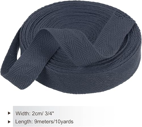 Vista 23 de PATIKIL Cinta de sarga de algodón de 3/4 pulgadas, 10 yardas, cinta de encuadernación al bies, cinta de espiga para costura, envoltura de regalos
