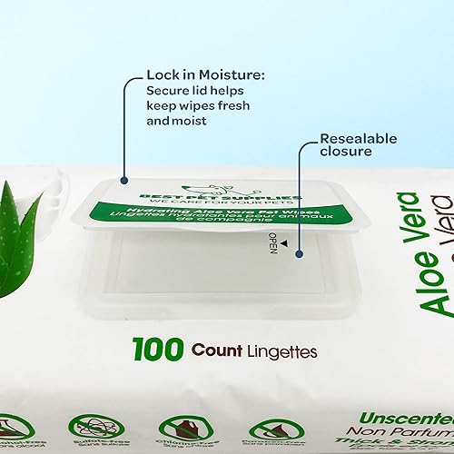 Miniatura 4 de Mejores Suministros para Mascotas - Toallitas para Perros - Toallitas Limpiadoras y Desodorizantes para Perros, para Capas, Orejas, Patas -