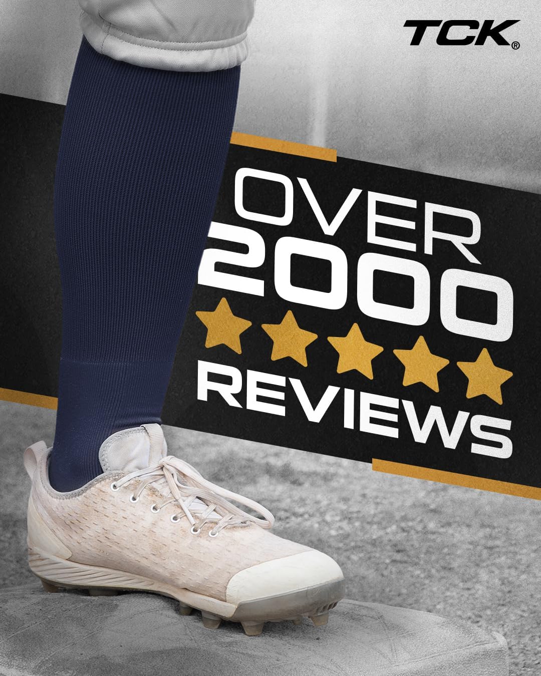 Baseball Softball Over the Knee Socks Prosport | Durable Performance | Double Welt Top | Smooth Toe | Moisture Wicking - Image 3