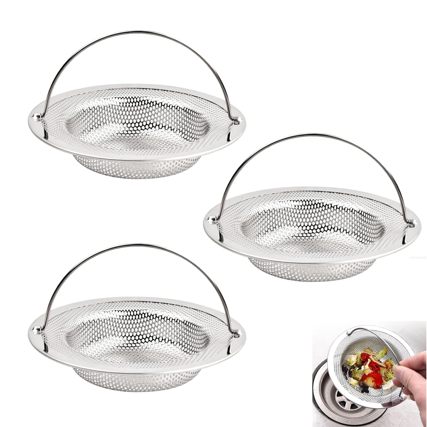 MYG Filtre De Vidange D'Évier De Cuisine Universel 2 En 1 Pour Salle De