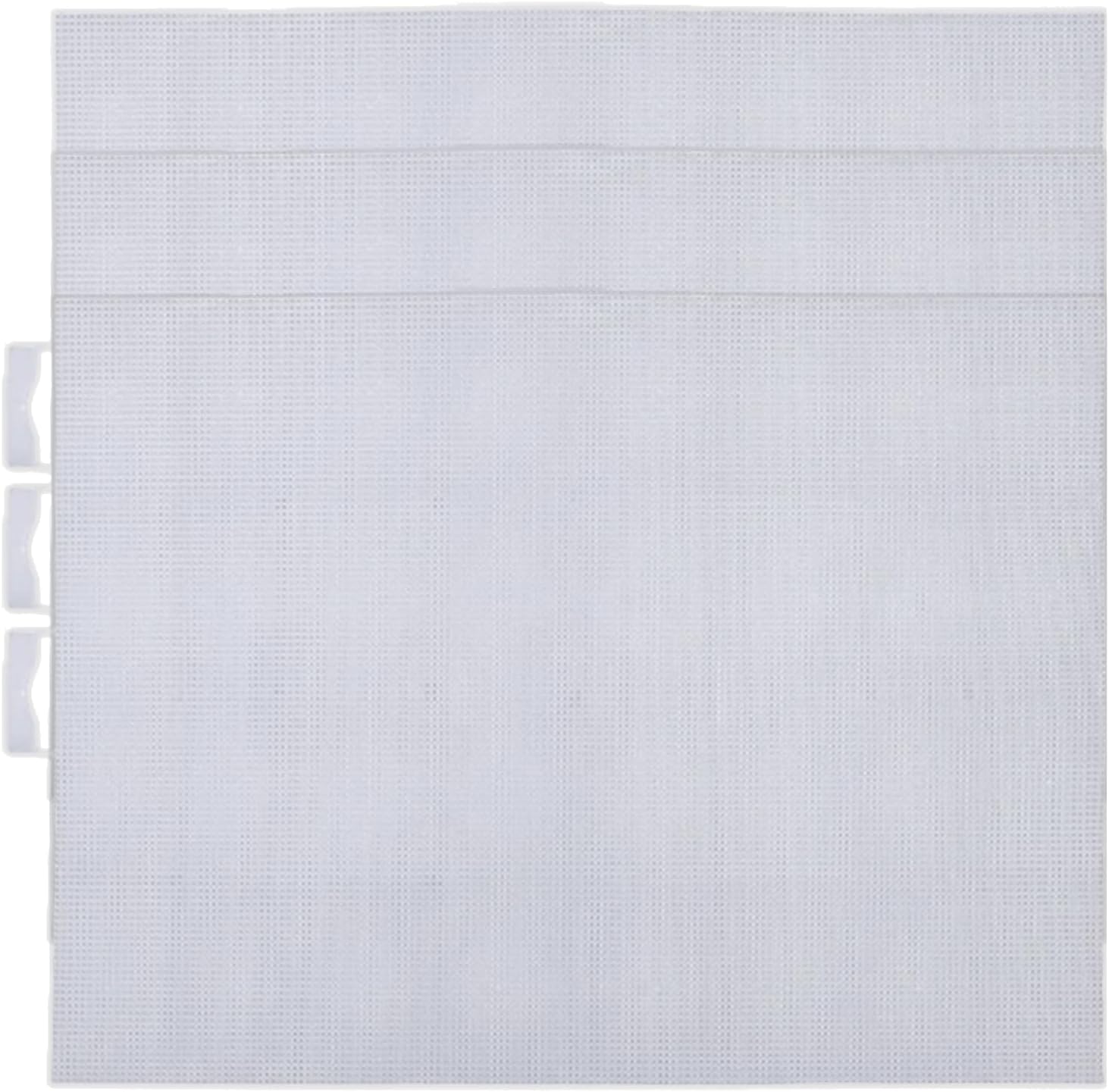 3pc DIY 14CT Plastic Mesh Canvas Sheets 28x21cm for Crafts Crochet Knit (White)