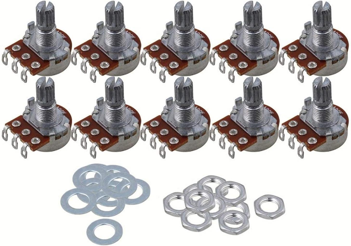 guitar potentiometer 10PCS B25k 15mm Shaft Electric Guitar Volume