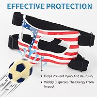 Vista 8 de QK01US - Protector de nariz para nariz rota, máscara de protección facial, máscara ajustable de bandera estadounidense, media máscara de mascarada