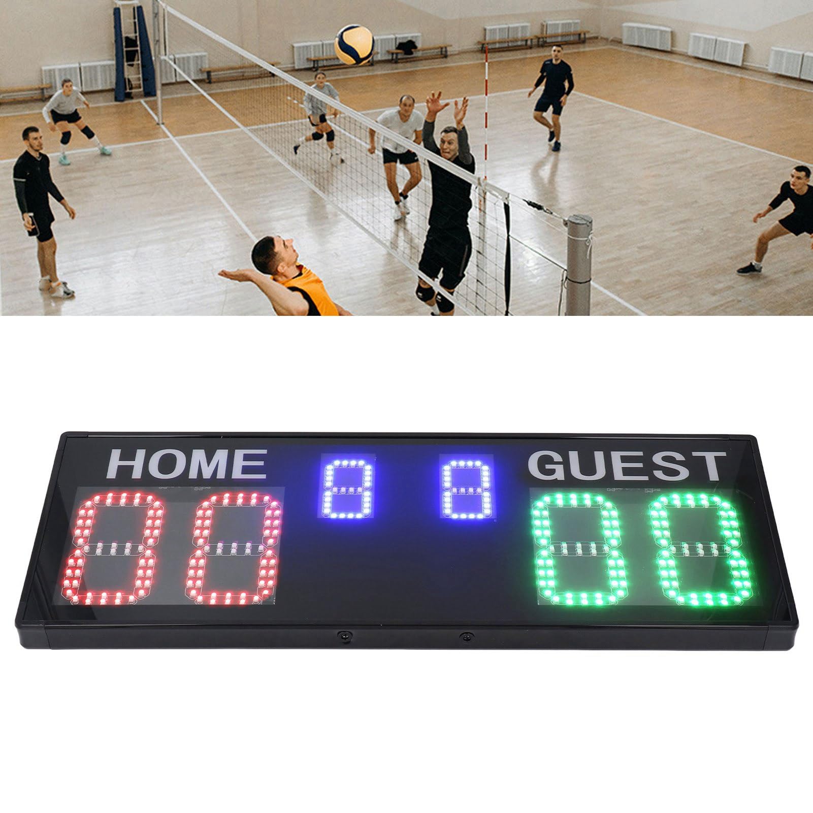 Keenso Marcador Digital con Control Remoto, Pantalla LED de 6 Digitos