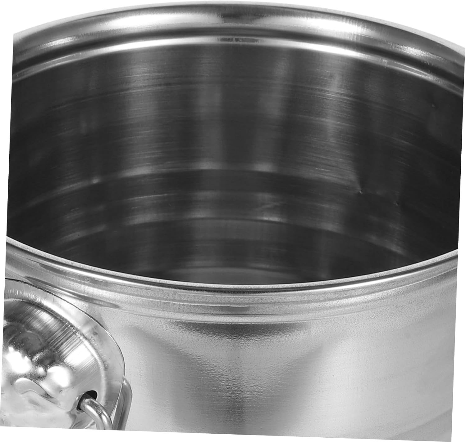 Healifty Multipurpose Stainless Steel Ice Cube Bucket for Cocktails and Beverages Wine Beer Cooler with Tongs for Bars Picnics and Parties