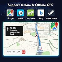 Vista 5 de 9 inches Android 10 Double Din Car Stereo for Mazda 3 2010, 2011, 2012, 2013 IPS Touchscreen Screen Car Radio with Carplay & Android Auto Support