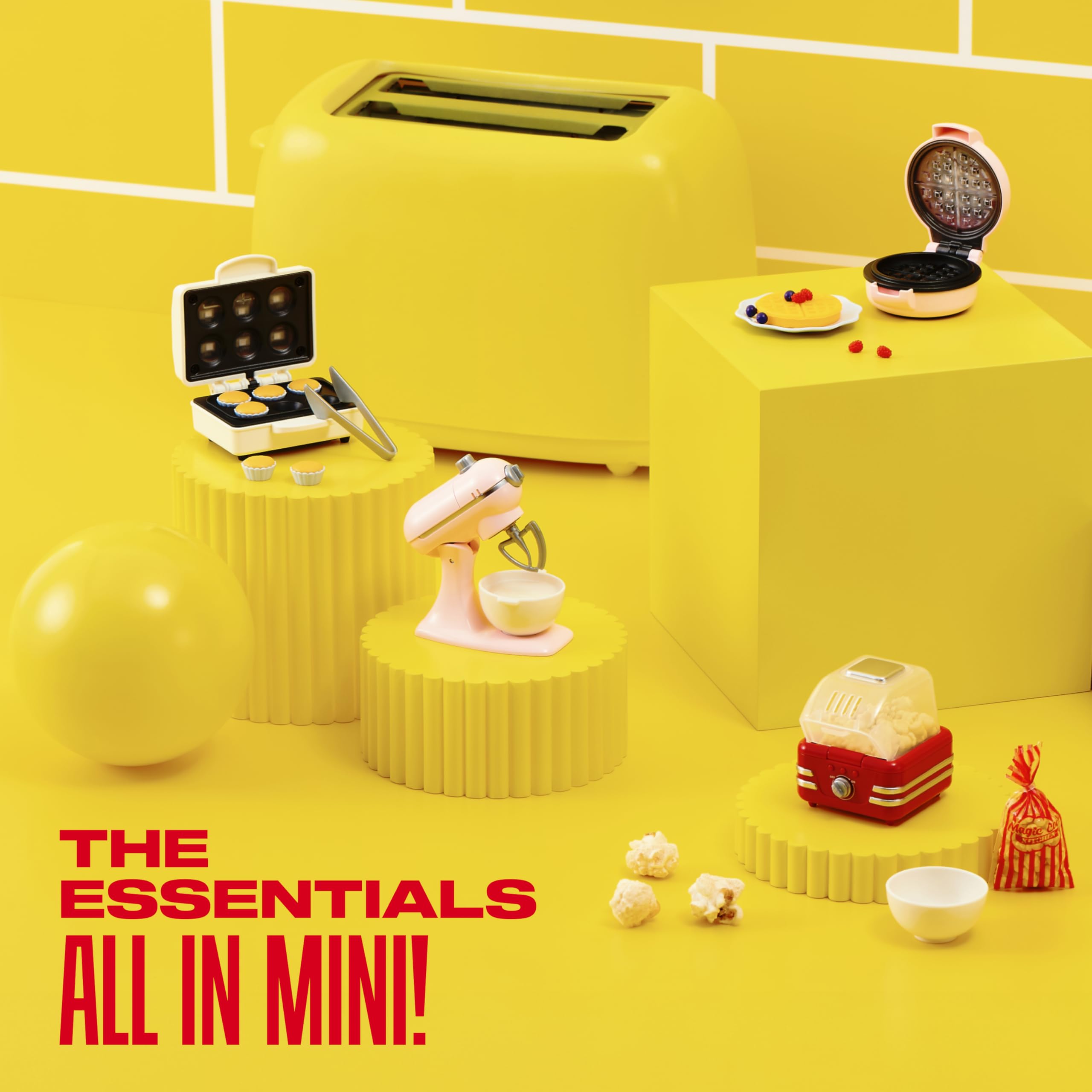 Mini Brands Really Works Magic Cook Kitchen Capsule Series 1 2 juegos de ZURU, cápsulas de electrodomésticos de cocina en miniatura de trabajo real, cápsula misteriosa de juguete coleccionable no