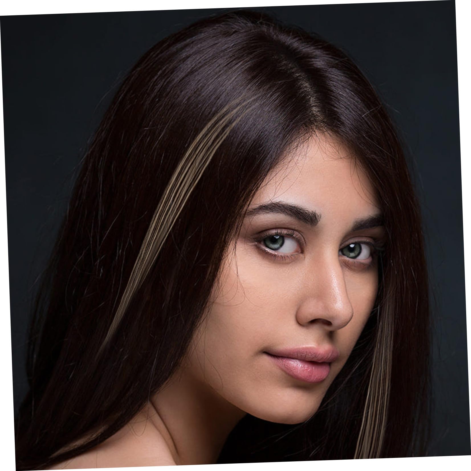 Échantillons 30 Pièces Beige de Couleur de Cheveux Humains Anneaux en Pvc Blanc Facile à Coiffer et Tester la Coloration Capillaire pour Salon