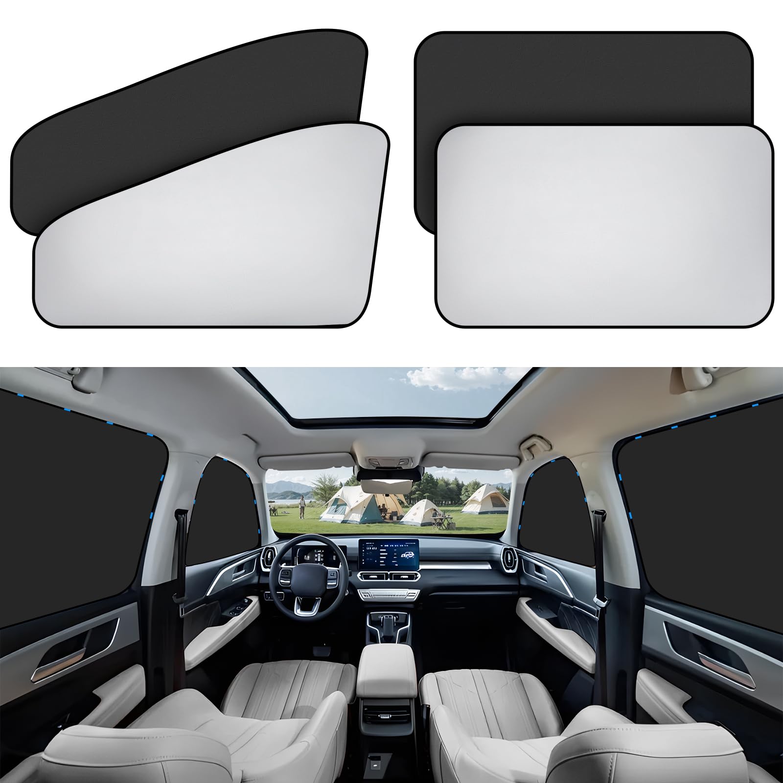Photo 1 of ZATOOTO Side Window Sunshade for Protecting Privacy,Magnetic Universal Fit