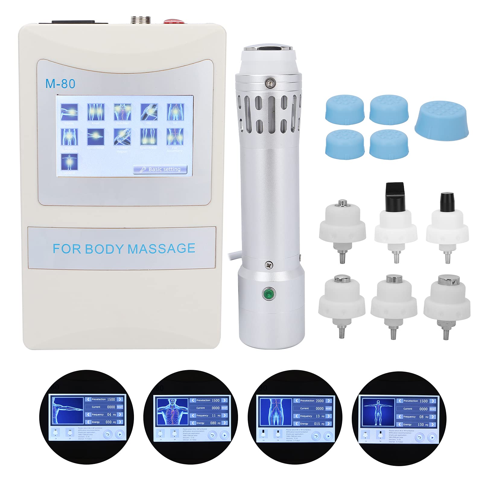 Velaurs Shockwave Therapy Machine for Erectile Dysfunction ED Treatment and Relieve Pain, Extracorporeal Shock Waves Therapy Pain Relief Massager, Muscle Deep Tissue Massager with Massage Head(uk)
