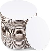Vista 1 de 50 Pack Cake Boards, White Cake Boards 6 Inch Round, Circle Cardboard Base Board, Disposable Oil-Proof Cardboard Base for Baking Pizza Birthday