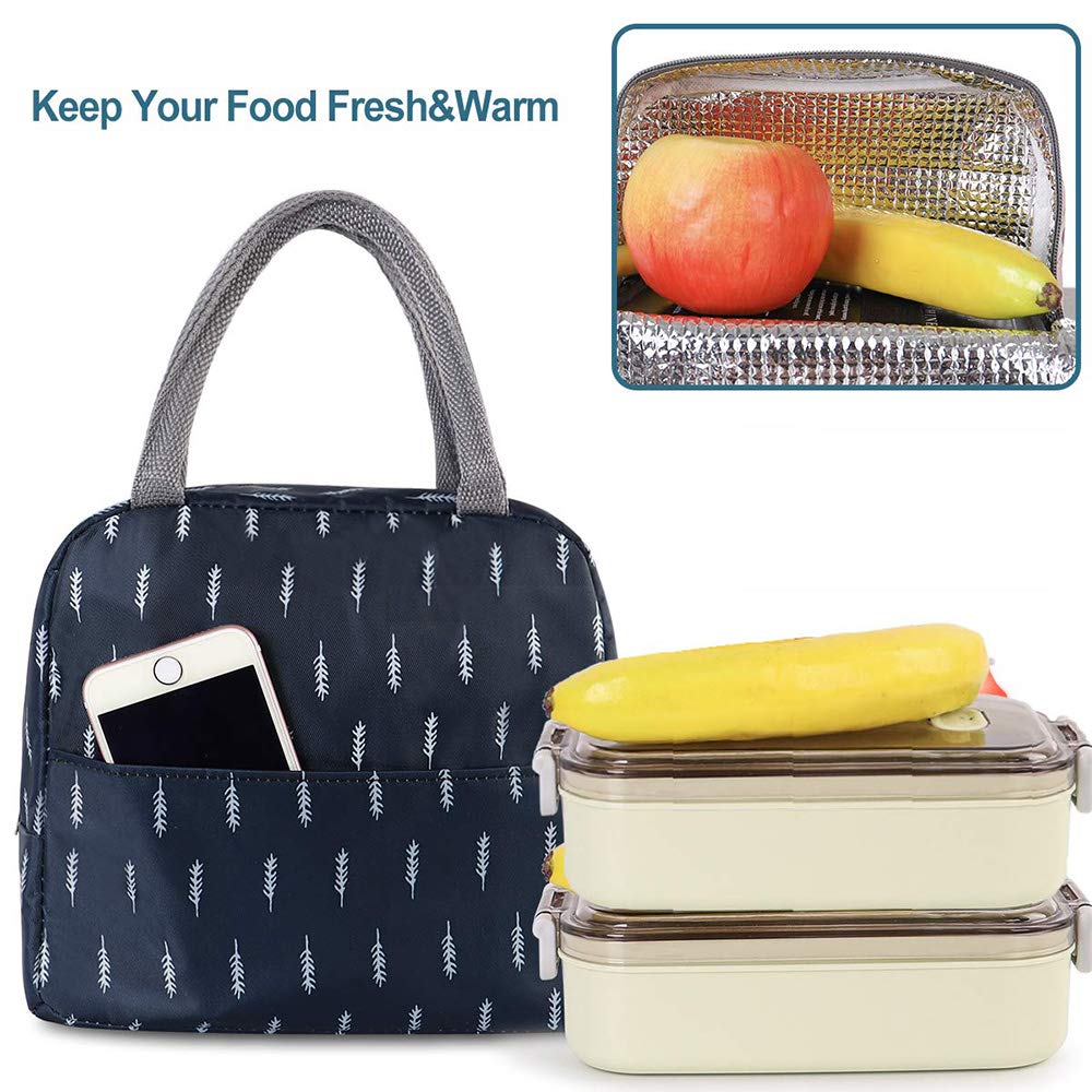 HOMESPON Borsa Termica Pranzo impermeabile Borsa Alimenti Lunchbox per la a Scuola, Ufficio, Picnic