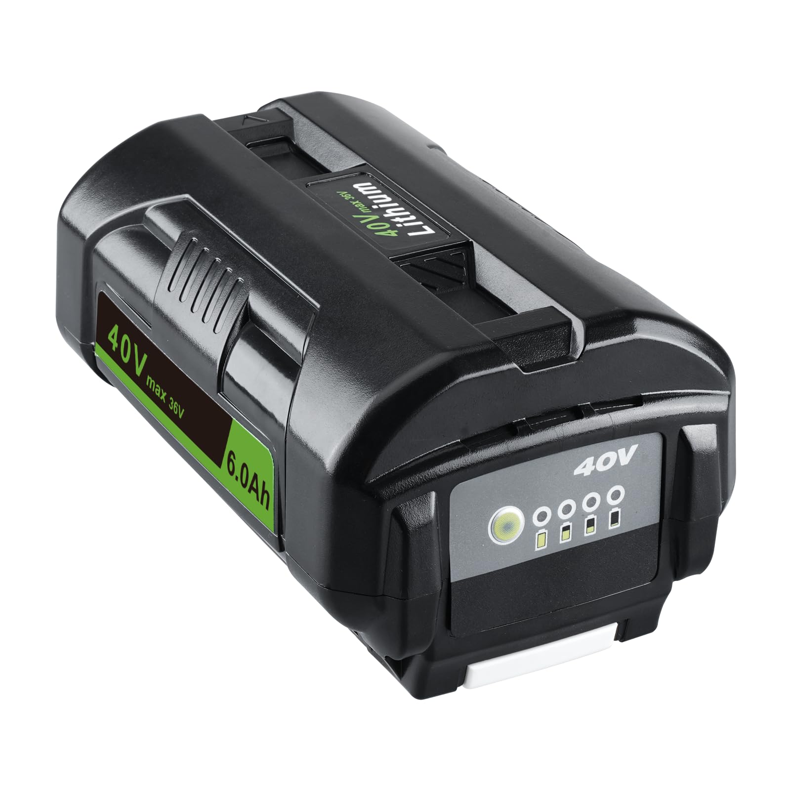 VANTTECH OP4040 40V 6.0Ah Li-ion Battery Replacement for Ryobi 40V Battery OP4030 OP4040 OP4050 OP4050A OP4015 OP4026 OP40201 OP40601 Compatible with Ryobi 36V Power Cordless Tools with LED Indicator